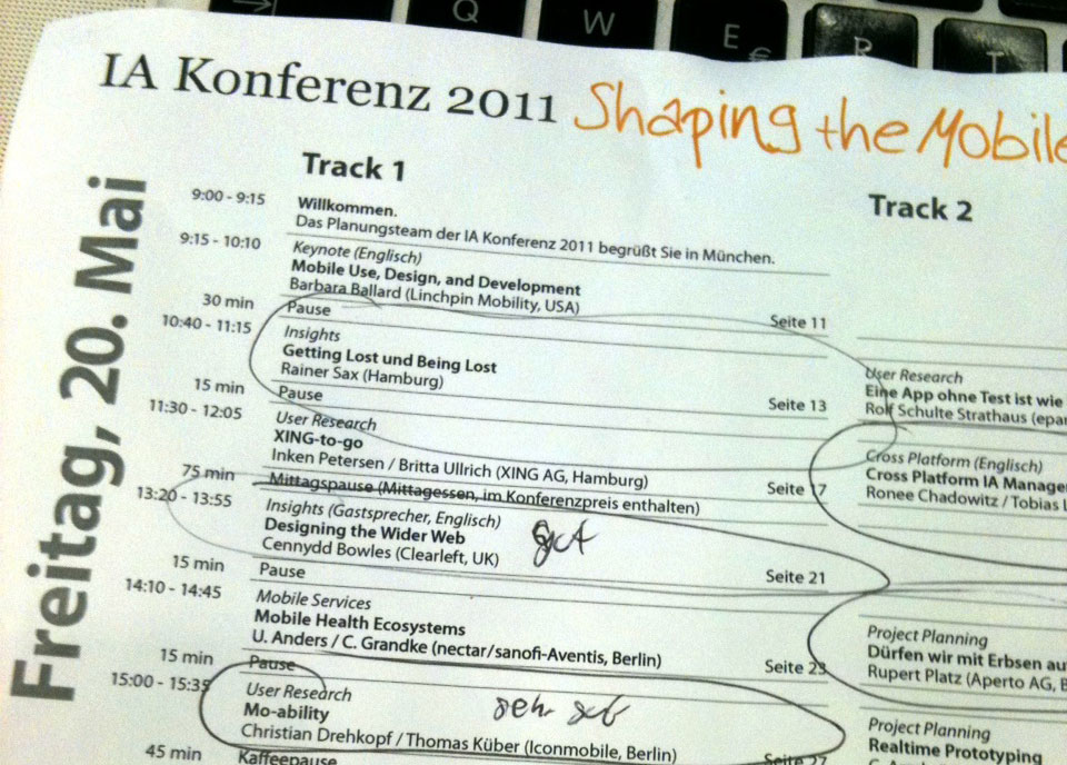 IA Konferenz 2011 – Tag 1